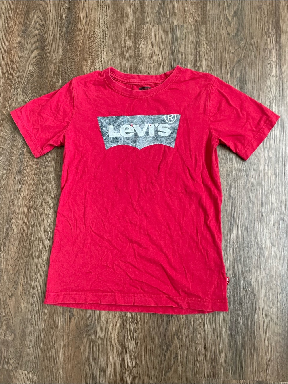 Levi's Boys Red Logo Short-Sleeve Tee Size M 10/12